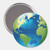 地球の大陸地球磁石 マグネット (正面/裏面)