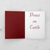地球の天使-クリスマスカードの平和 シーズンカード (内部)