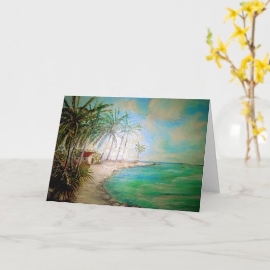 地球の天国 カード (黄色い花)