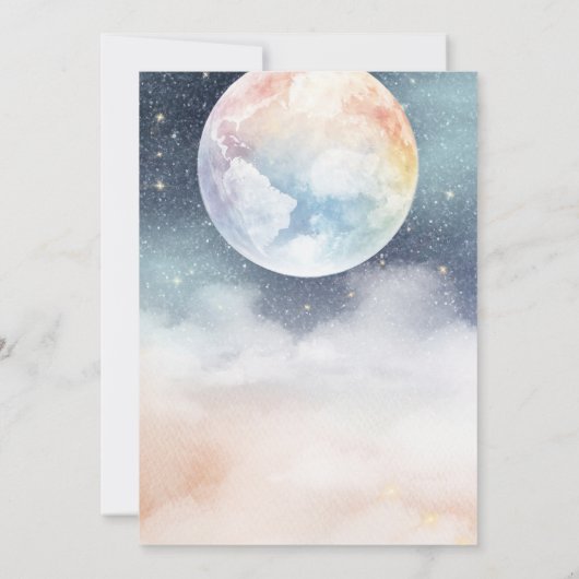 地球の天空40歳の誕生日 招待状 (裏面)