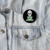 地球の女の子は簡単、エイリアングレーUFOバッジ 缶バッジ (インサイチュ)