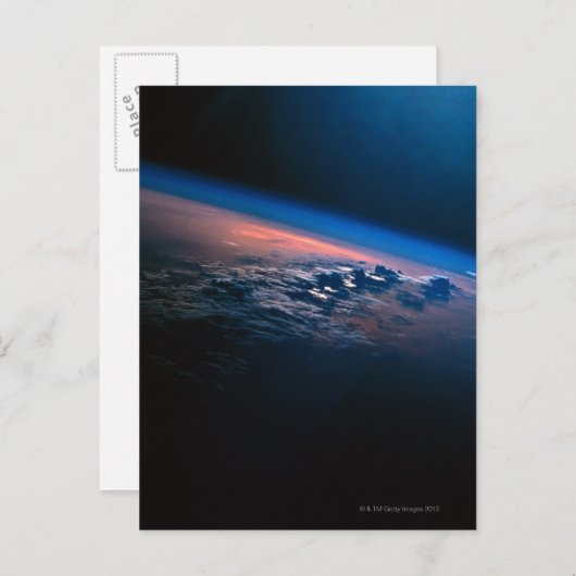 地球の宇宙からの眺め2 ポストカード (正面/裏面)