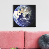 地球の宇宙からの眺め キャンバスプリント (インサイチュ (リビング))