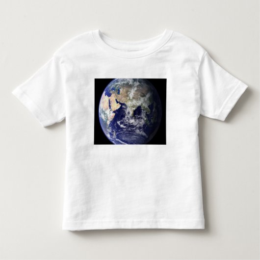 地球の宇宙からの眺め トドラーTシャツ (正面)