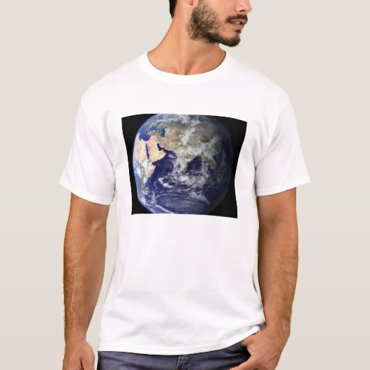 地球の宇宙からの眺め Tシャツ (正面)