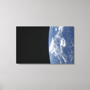 地球の宇宙2の地平線そして黒さ キャンバスプリント