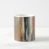 地球の層の抽象的なマグ コーヒーマグカップ (中央)