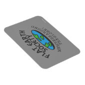 地球の平のまわりに地球社会 マグネット (右側)