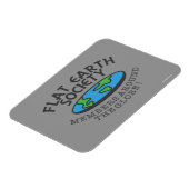 地球の平のまわりに地球社会 マグネット (左側)