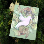 地球の平和と世界の平和への希望の鳩 ポストカード