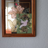 地球の平和と世界の平和への希望の鳩 ポストカード