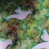 地球の平和と世界の平和への希望の鳩 ラッピングペーパー