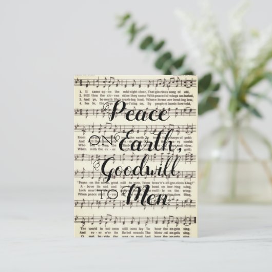 地球の平和と人への親善 ポストカード (スタンド正面)