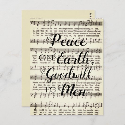 地球の平和と人への親善 ポストカード (正面/裏面)