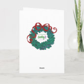 地球の平和の冬のシーン シーズンカード (裏面)