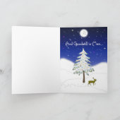 地球の平和の冬のシーン シーズンカード (内部)