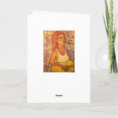 地球の平和を祈るアコースティックガール シーズンカード (裏面)