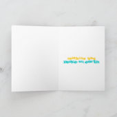 地球の平和を祈るアコースティックガール シーズンカード (内部)