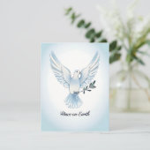 地球の平和を願うハトのホリデーカード シーズンカード (スタンド正面)