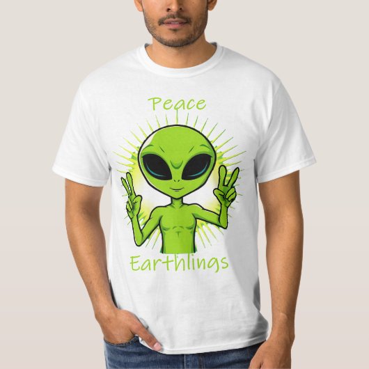 地球の平和を願う者たち Tシャツ (正面)