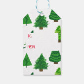 地球の平和クリスマスツリー ギフトタグ (裏面)