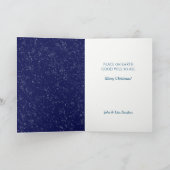 地球の平和クリスマスディアー シーズンカード (内部)