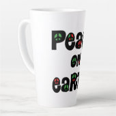 地球の平和クリスマス カフェラテマグ (左アングル)