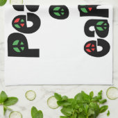 地球の平和クリスマス キッチンタオル (折り畳み)