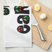 地球の平和クリスマス キッチンタオル (四つ折り)