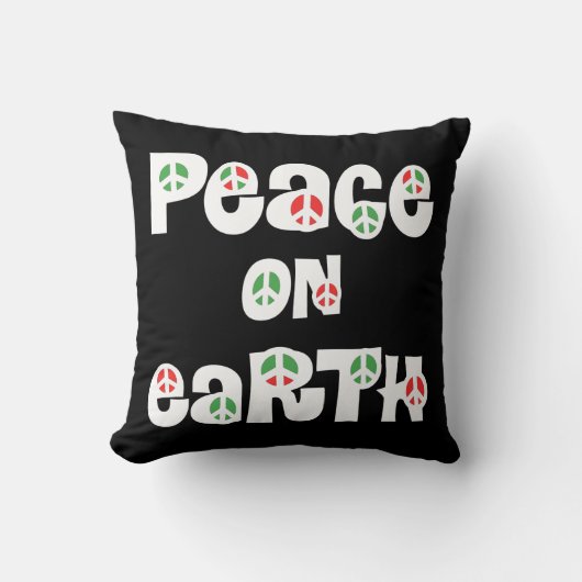 地球の平和クリスマス クッション (正面)