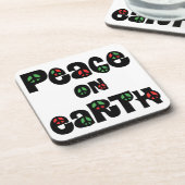 地球の平和クリスマス コースター (左側)