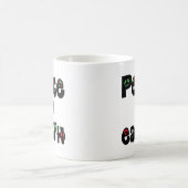 地球の平和クリスマス コーヒーマグカップ (中央)