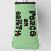 地球の平和クリスマス ゴルフヘッドカバー (回転90)