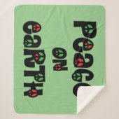 地球の平和クリスマス シェルパブランケット (正面)