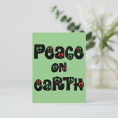地球の平和クリスマス シーズンポストカード (スタンド正面)
