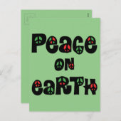 地球の平和クリスマス シーズンポストカード (正面/裏面)