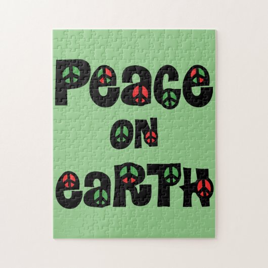 地球の平和クリスマス ジグソーパズル (縦)