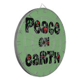 地球の平和クリスマス ダーツボード (正面左)