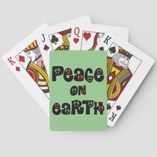 地球の平和クリスマス トランプ (裏面)