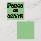 地球の平和クリスマス ノートカード (正面/裏面)