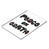 地球の平和クリスマス ノートブック (左側)