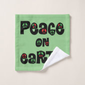 地球の平和クリスマス バスタオルセット (ウォッシュタオル)