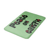 地球の平和クリスマス バスマット (アングル)