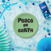 地球の平和クリスマス ペーパープレート (パーティー)