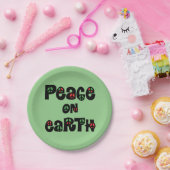 地球の平和クリスマス ペーパープレート (パーティー)