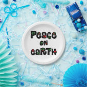 地球の平和クリスマス ペーパープレート (パーティー)