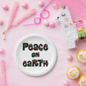地球の平和クリスマス ペーパープレート (パーティー)