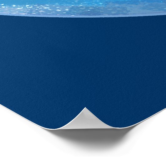 地球の平和サインのポスター ポスター (角)