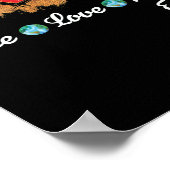 地球の平和ラブアースの日 ポスター (角)