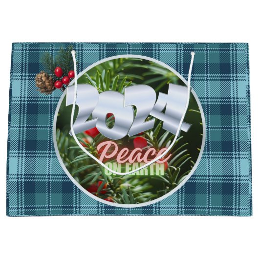 地球の平和2024 ラージペーパーバッグ (正面)